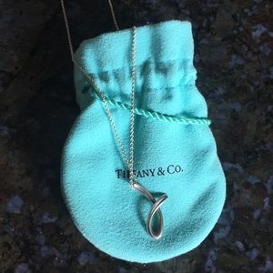 Tiffany and Co J initial necklace